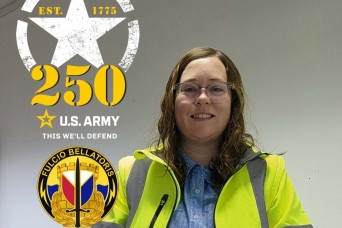 Engineer who accepted job with Army on its 250th birthday year also excited about National Engineers Week