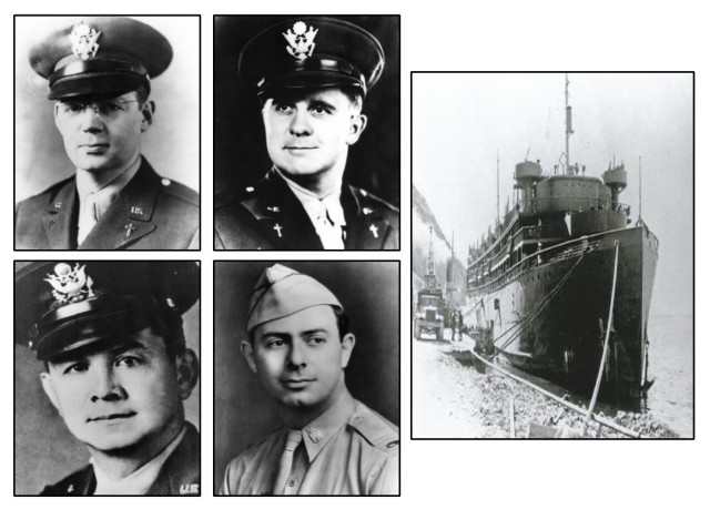 During WWII, four chaplains gave their lives in act of selfless service